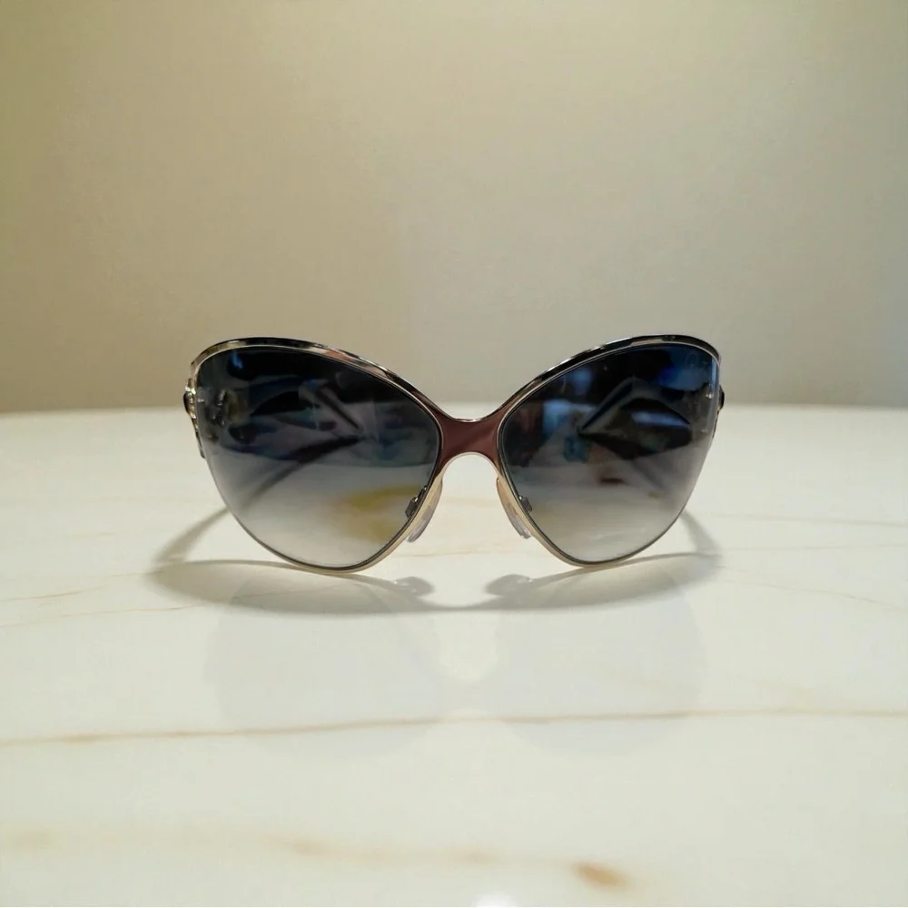 Roberto Cavalli Tene Chic Black and Gold Snake Detail Sunglasses - Picture 6 of 12